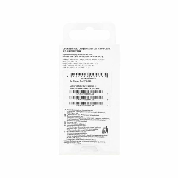 Incarcator auto original Samsung Duo 40W, negru EP-L4020NBE [4]