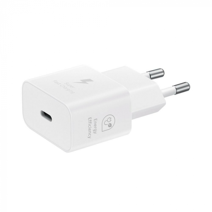 Incarcator retea Original Samsung super fast charging, 25W, USB C, Alb EP-T2510NWEGWW [2]