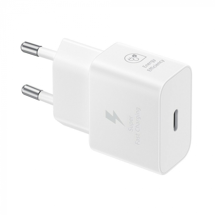 Incarcator retea Original Samsung super fast charging, 25W, USB C, Alb EP-T2510NWEGWW [3]