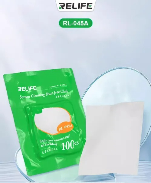 Servetele profesionale Relife RL-045A fara scame, antistatice, pentru curatare ecran, set 100 bucati [2]