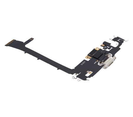 Banda flex cu conector incarcare si microfon iPhone 11 Pro Max, Silver (Original SWAP) [2]