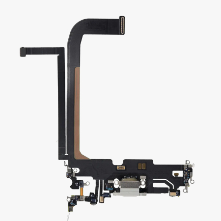 Banda flex cu conector incarcare si microfon iPhone 13 Pro Max, Silver (Original SWAP) [1]