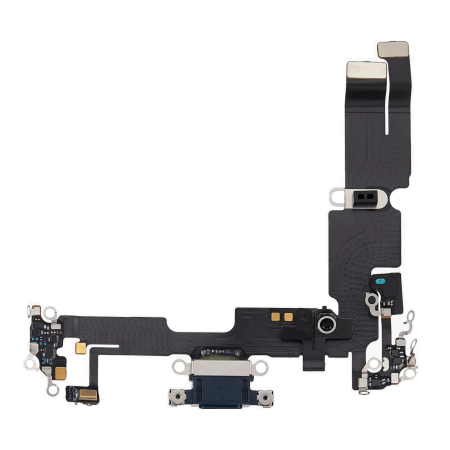 Piese din dezmembrari (SWAP) - Banda flex cu conector incarcare si microfon iPhone 14 Plus, Midnight (Original SWAP)
