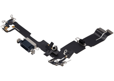 Banda flex cu conector incarcare si microfon iPhone 14 Plus, Midnight (Original SWAP) [2]