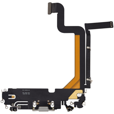 Banda flex cu conector incarcare si microfon iPhone 14 Pro Max, Silver (Original SWAP) [1]