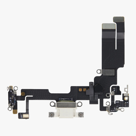 Banda flex cu conector incarcare si microfon iPhone 14, Starlight (Original SWAP) [2]