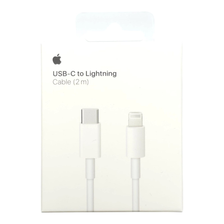 Cabluri - Cablu date si incarcare original iPhone Apple USB-C - Lightning iPhone Apple, 2m,  Alb MQGH2ZM/A