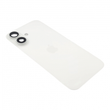 Piese din dezmembrari (SWAP) - Capac spate iPhone 16, White - Grade A (Original SWAP) - include blit si încarcare wireless