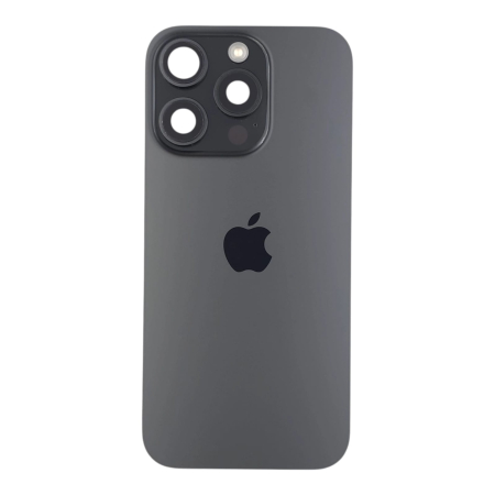 Piese din dezmembrari (SWAP) - Capac spate iPhone 15 Pro, Black Titanium - Grade A (Original SWAP) - include blit si încarcare wireless