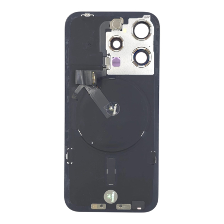 Capac spate iPhone 15 Pro, Black Titanium - Grade A (Original SWAP) - include blit si încarcare wireless [1]