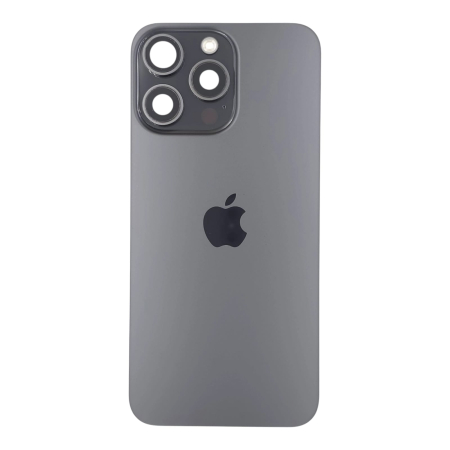 Piese din dezmembrari (SWAP) - Capac spate iPhone 15 Pro Max, Black Titanium - Grade B (Original SWAP) - include blit si incarcare wireless