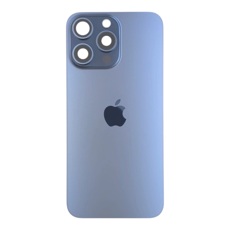 Piese din dezmembrari (SWAP) - Capac spate iPhone 15 Pro Max, Blue Titanium - Grade A (Original SWAP) - include blit si încarcare wireless