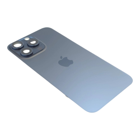 Capac spate iPhone 15 Pro Max, Blue Titanium - Grade A (Original SWAP) - include blit si încarcare wireless [2]