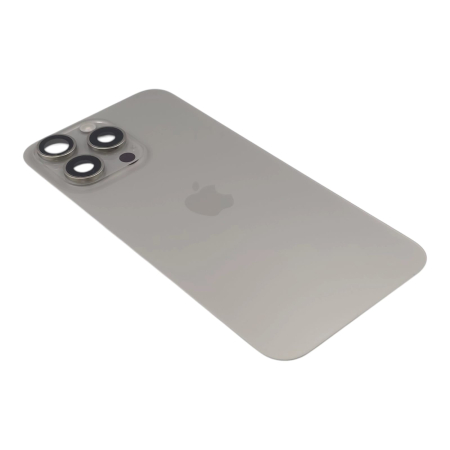 Capac spate iPhone 15 Pro Max, Natural Titanium - Grade A (Original SWAP) - include blit si încarcare wireless [2]
