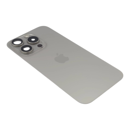 Capac spate iPhone 15 Pro, Natural Titanium - Grade A (Original SWAP) - include blit si încarcare wireless [2]