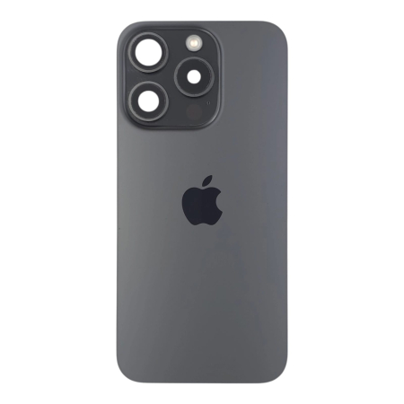 Piese din dezmembrari (SWAP) - Capac spate iPhone 16 Pro, Black Titanium - Grade A (Original SWAP) - include blit si încarcare wireless
