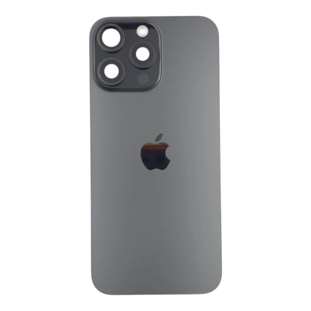 Piese din dezmembrari (SWAP) - Capac spate iPhone 16 Pro Max, Black Titanium - Grade A (Original SWAP) - include blit si încarcare wireless