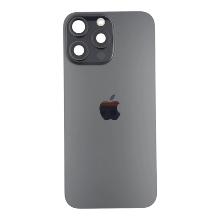 Piese din dezmembrari (SWAP) - Capac spate iPhone 16 Pro Max, Black Titanium - Grade B (Original SWAP) - include blit si încarcare wireless