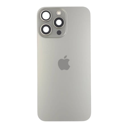Piese din dezmembrari (SWAP) - Capac spate iPhone 16 Pro Max, Natural Titanium - Grade A (Original SWAP) - include blit si încarcare wireless