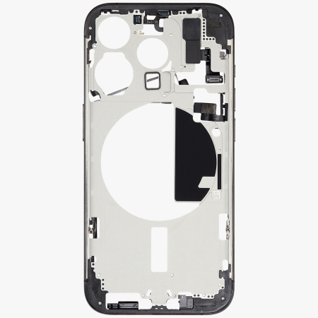 Carcasa mijloc iPhone 15 Pro, Black Titanium – Grade A (Original SWAP) [1]