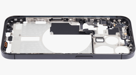 Carcasa mijloc iPhone 15 Pro, Black Titanium – Grade A (Original SWAP) [5]