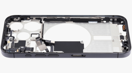 Carcasa mijloc iPhone 15 Pro, Black Titanium – Grade A (Original SWAP) [4]