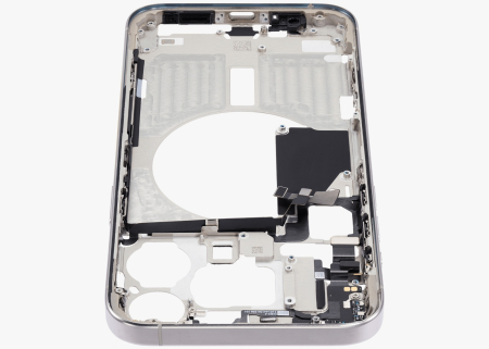 Carcasa mijloc iPhone 15 Pro Max, White Titanium – Grade A (Original SWAP) [4]