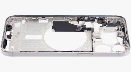 Carcasa mijloc iPhone 15 Pro Max, White Titanium – Grade A (Original SWAP) [7]