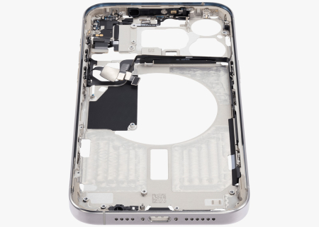 Carcasa mijloc iPhone 15 Pro Max, White Titanium – Grade A (Original SWAP) [5]