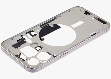 Carcasa mijloc iPhone 15 Pro Max, White Titanium – Grade A (Original SWAP) [2]