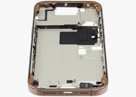 Carcasa mijloc iPhone 16 Pro, Desert Titanium – Grade A (Original SWAP) [4]