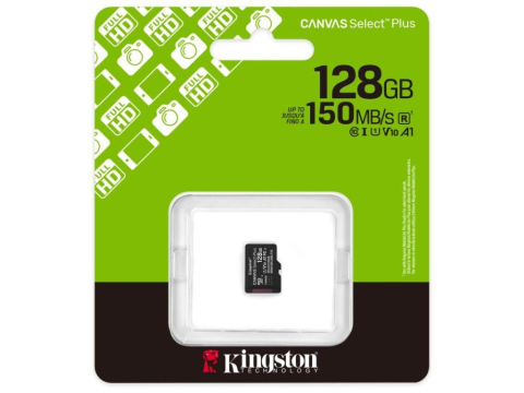 Accesorii - Card de memorie MicroSDXC 128GB Kingston Canvas Select Plus, Clasa 10, standard UHS-I U1