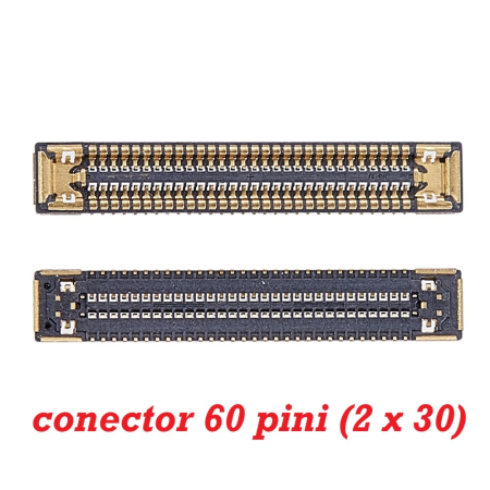 Module si conectori incarcare - Conector LCD FPC placa de baza 2x30pini pentru Samsung S22 / S22+ / S22 Ultra / S23 / S23+ / S23 Ultra / S24 / S24+ / S24 Ultra (Pachet 10 bucati)