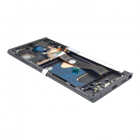 Display compatibil Samsung Note 20 Ultra 4G/ 5G (N985/ N986), Negru, Soft OLED - Cu rama [1]