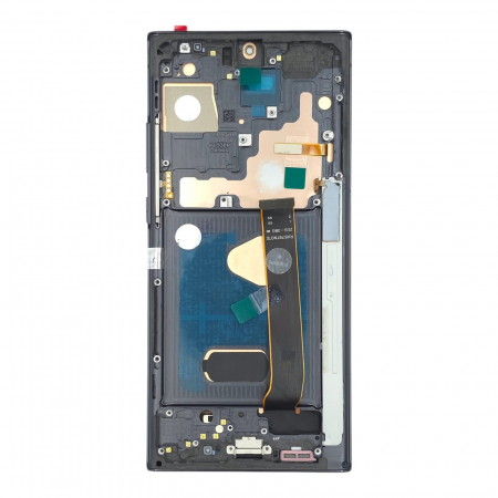 seria N(note) - Display compatibil Samsung Note 20 Ultra 4G/ 5G (N985/ N986), Negru, Soft OLED - Cu rama