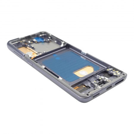 Display compatibil Samsung S21 5G (G991), Negru, INCELL - Cu rama [1]