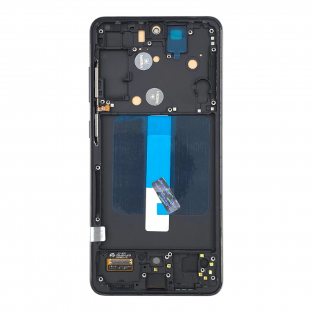 seria S - Display compatibil Samsung S21 FE (G990), Negru, INCELL - Cu rama