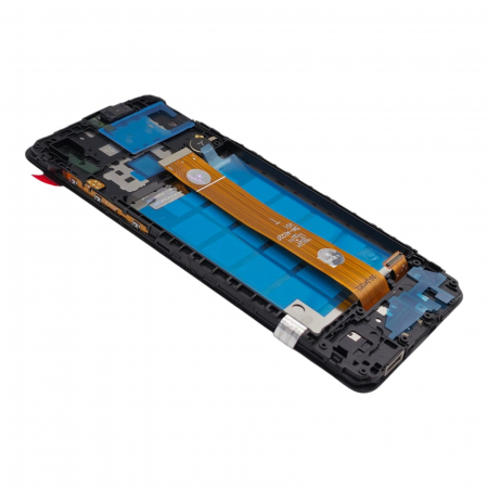 Display compatibil Samsung A02 (A022), negru - cu Rama [1]