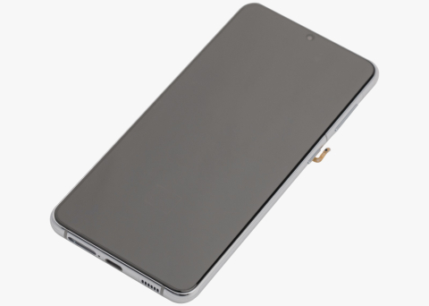 Display compatibil Samsung Galaxy S21 Plus 5G (G996), Argintiu / Silver, OLED - Cu rama [1]