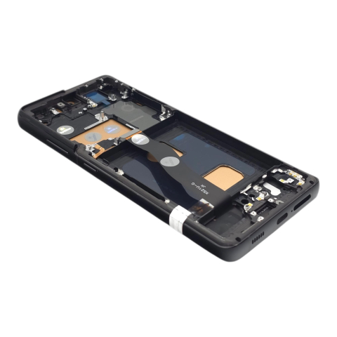 Display compatibil Samsung Galaxy S21 Ultra 5G (G998), Negru, INCELL - Cu rama [1]