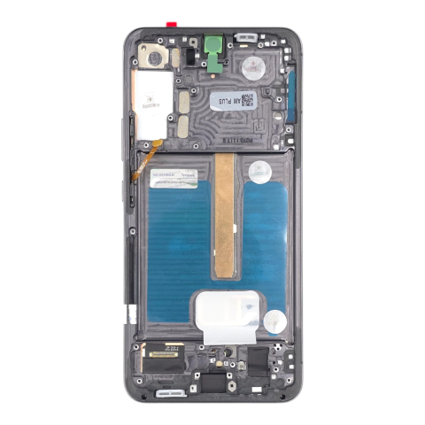 seria S - Display compatibil Samsung Galaxy S22 Plus 5G (S906), Negru, OLED - Cu rama