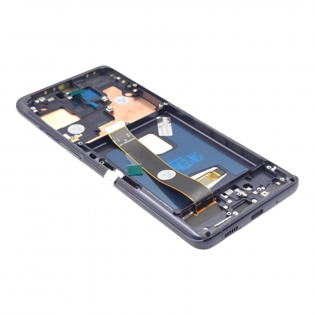 Display compatibil Samsung S20 Ultra (G988), Negru, Soft OLED - Cu rama [1]