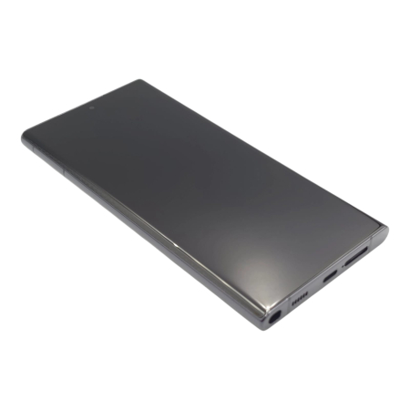 Display compatibil Samsung S22 Ultra 5G (S908), Negru, Soft Oled - Cu rama [2]