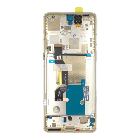 Ecrane Motorola - Display cu rama Motorola Edge 50 Pro (XT2403), White (Original Service Pack)