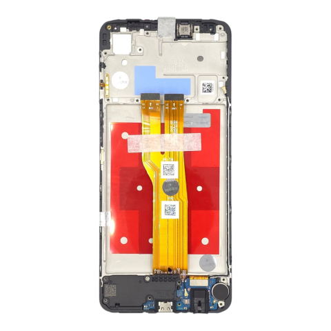 Ecrane Samsung - Display cu rama Samsung Galaxy A07 4G (A075) + modul incarcare (Original Service Pack)