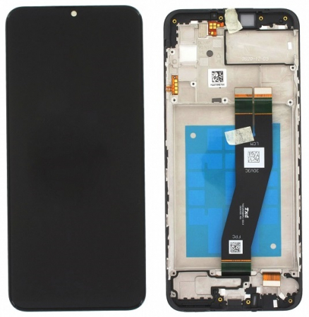 seria A - Ecran display Samsung A02S 2021 (A025G) Black, (Original Service Pack)