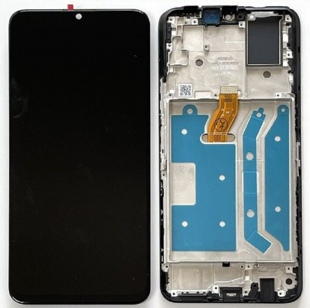 Ecrane Huawei / Honor - Display compatibil Honor X7 2022, Negru - cu Rama