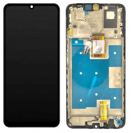 Ecrane Huawei / Honor - Display compatibil Honor X7a, negru - cu Rama