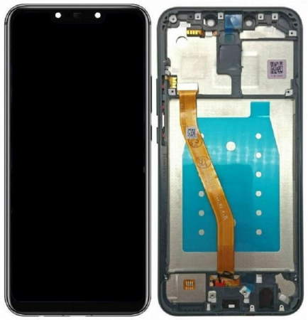 Ecrane Huawei / Honor - Display compatibil Huawei Mate 20 lite, Negru - cu Rama