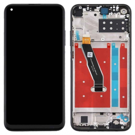 Ecrane Huawei / Honor - Display compatibil Huawei P40 Lite E, Negru - cu Rama